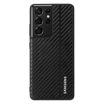 کاور فیبر کربن مدل Leather Case مناسب برای گوشی سامسونگ Galaxy S21 Ultra